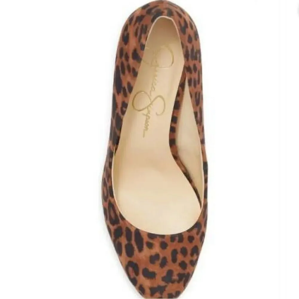 Jessica Simpson‎ Nellah Leopard Platform 5.5” Heels Pumps NWOB 7.5